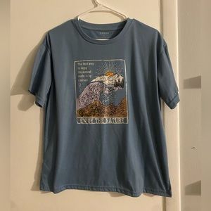 Blue Graphic T-Shirt - Size Large